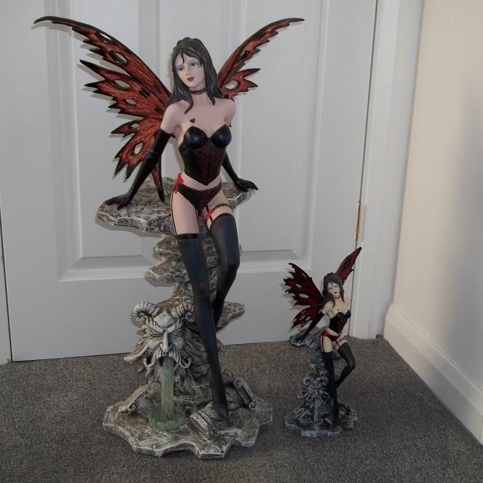 Nemesis Now Scarlet Large and Small Compared